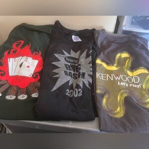 vintage 3 shirt family amusement fun play time shirt kenwood park b3 xl  bundle